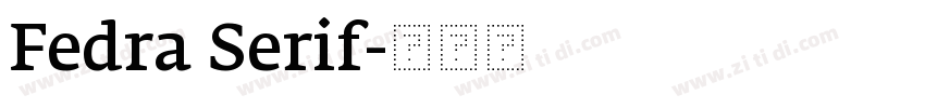 Fedra Serif字体转换